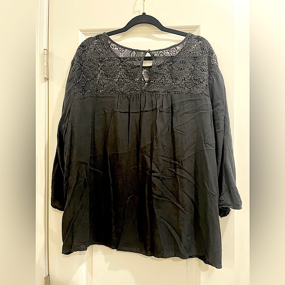 Old Navy Black Lace Top